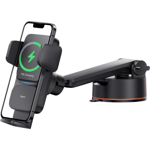 Kup Auto-Halterung Baseus Wisdom Auto Alignment Car Mount Wireless Charger QI 15W (Saugbasis) Schwarz - BSU3394BLK - {ean13} - Sklep Home Screen