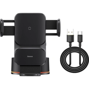 Buy Baseus Wisdom Auto Alignment Car Mount Wireless Charger QI 15W (Suction base) Black - BSU3394BLK - {ean13} - Home Screen Store Europe