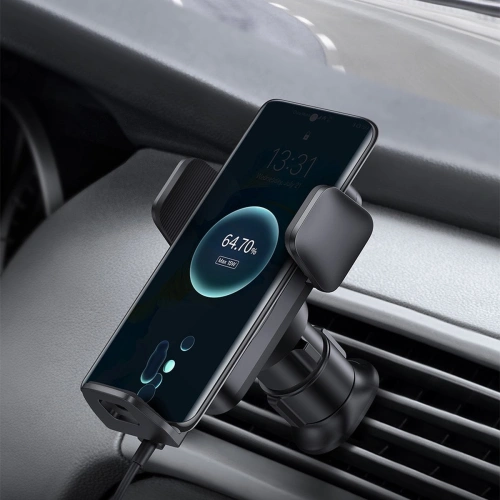 Kup Auto-Halterung Baseus Wisdom Auto Alignment Car Mount Wireless Charger QI 15W (Saugbasis) Schwarz - BSU3394BLK - {ean13} - Sklep Home Screen