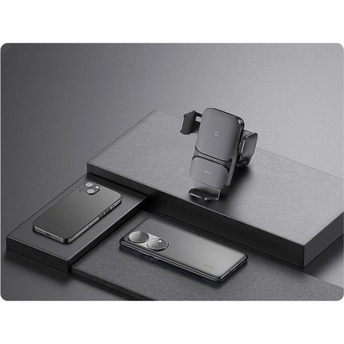 Kup Uchyt do auta Baseus Wisdom Auto Alignment Car Mount Wireless Charger QI 15W (sací základna) černý - BSU3394BLK - {ean13} - Sklep Home Screen