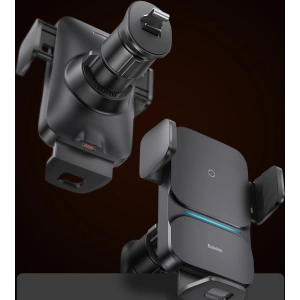 Buy Baseus Wisdom Auto Alignment Car Mount Wireless Charger QI 15W (Suction base) Black - BSU3394BLK - {ean13} - Home Screen Store Europe