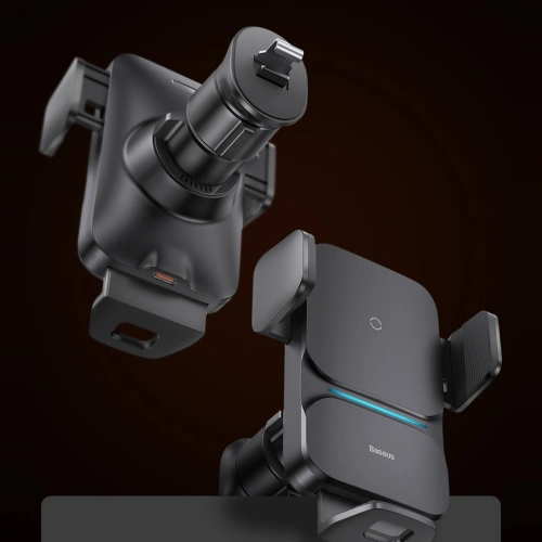 Kup Auto-Halterung Baseus Wisdom Auto Alignment Car Mount Wireless Charger QI 15W (Saugbasis) Schwarz - BSU3394BLK - {ean13} - Sklep Home Screen