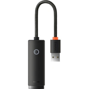 Adapter Baseus Lite Series USB-A - RJ45 gniazdo LAN 100Mbps czarny