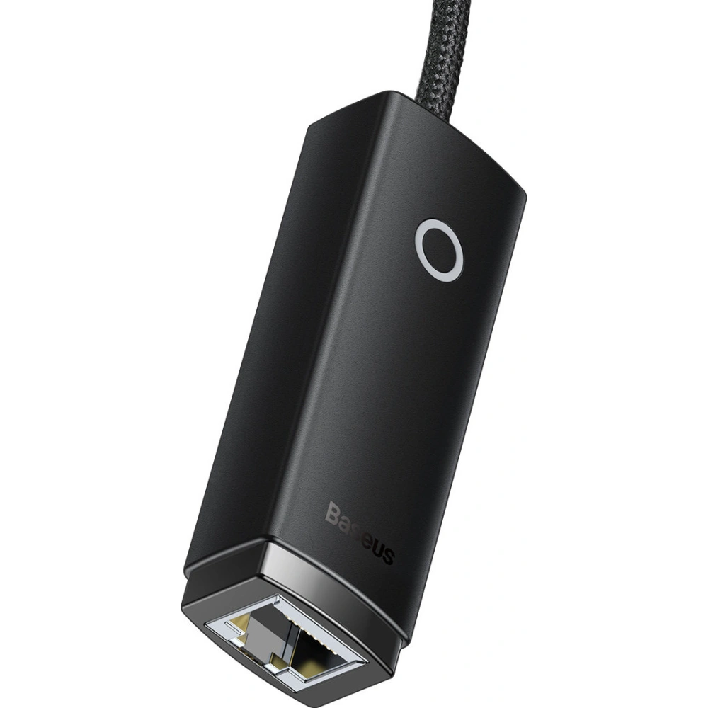 Adapter Baseus Lite Series USB-C - RJ45 gniazdo LAN 100Mbps czarny