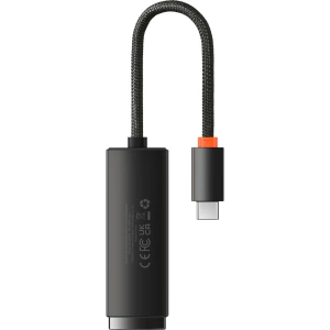Adapter Baseus Lite Series USB-C - RJ45 gniazdo LAN 100Mbps czarny