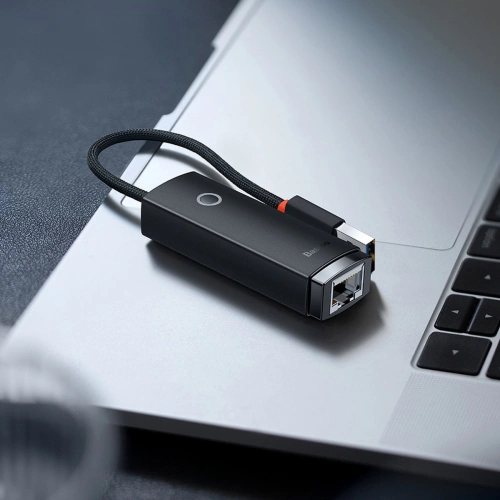 Kup Adapter Baseus Lite Series USB-C - RJ45 LAN-Anschluss 100Mbps schwarz - BSU3396BLK - {ean13} - Sklep Home Screen