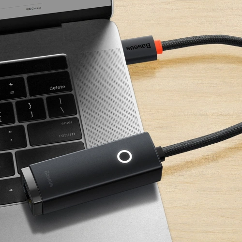 Kup Adapter Baseus Lite Series USB-C - RJ45 LAN-Anschluss 100Mbps schwarz - BSU3396BLK - {ean13} - Sklep Home Screen