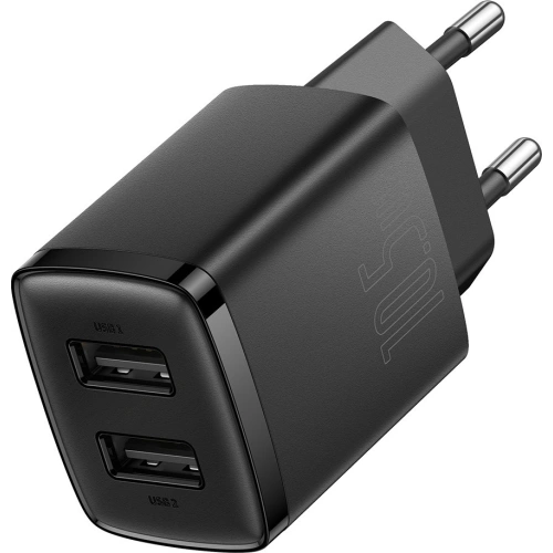 Kup Netzladegerät Baseus Compact 2xUSB-A 10.5W schwarz - BSU3398BLK - {ean13} - Sklep Home Screen