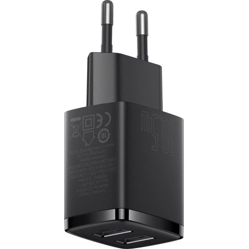 Kup Netzladegerät Baseus Compact 2xUSB-A 10.5W schwarz - BSU3398BLK - {ean13} - Sklep Home Screen