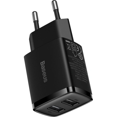 Kup Netzladegerät Baseus Compact 2xUSB-A 10.5W schwarz - BSU3398BLK - {ean13} - Sklep Home Screen