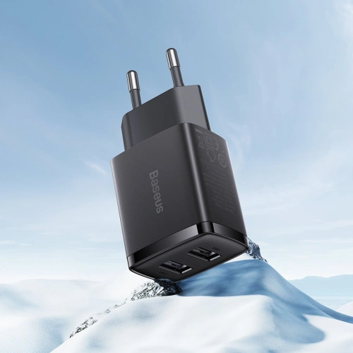 Kup Netzladegerät Baseus Compact 2xUSB-A 10.5W schwarz - BSU3398BLK - {ean13} - Sklep Home Screen