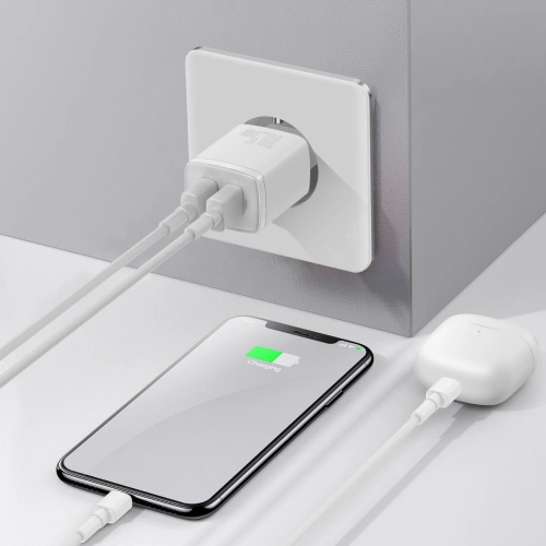 Kup Ładowarka sieciowa Baseus Compact 2xUSB-A 10.5W biały - BSU3399WHT - {ean13} - Sklep Home Screen