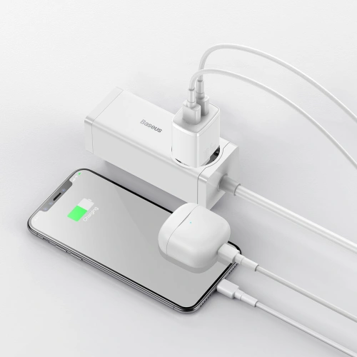 Kup Ładowarka sieciowa Baseus Compact 2xUSB-A 10.5W biały - BSU3399WHT - {ean13} - Sklep Home Screen