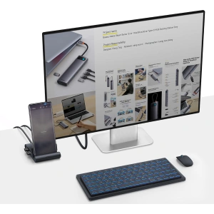 Kup Stacja dokująca Baseus Mate USB-C HUB czarny - BSU3400BLK - {ean13} - Sklep Home Screen