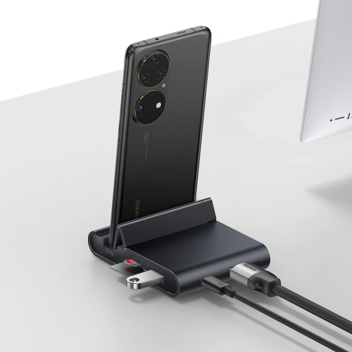 Buy Baseus Mate Docking Type-C Mobile Phone Intelligent HUB Docking Station Pro Black - BSU3400BLK - {ean13} - Home Screen Store Europe