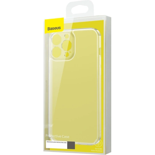 Kup Etui Baseus Frosted Glass Apple iPhone 13 Pro Max transparent - BSU3404CL - {ean13} - Sklep Home Screen