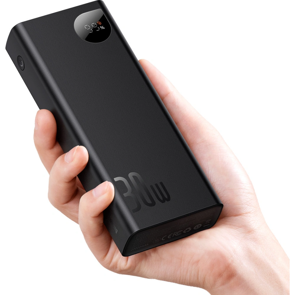Powerbank Baseus Adaman 20000mAh 30W szary + kabel USB-C