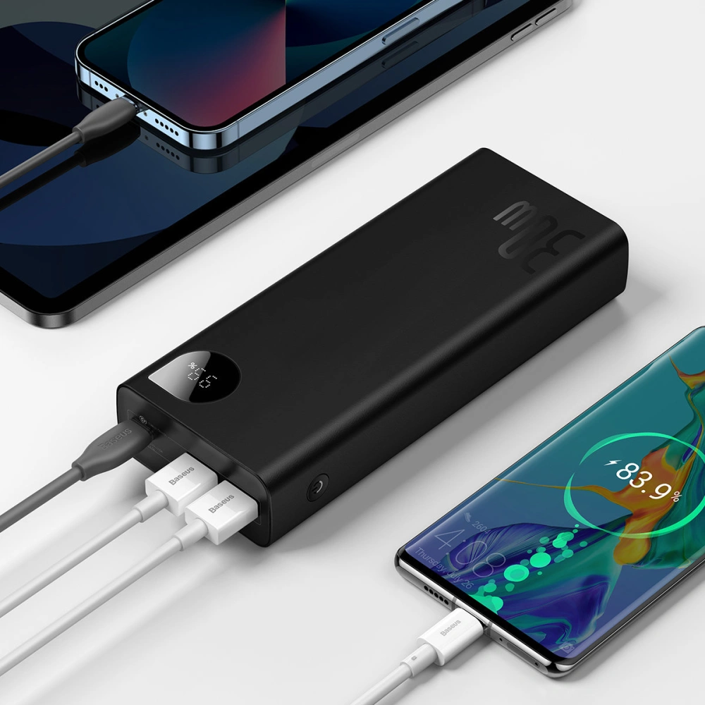 Powerbank Baseus Adaman 20000mAh 30W szary + kabel USB-C
