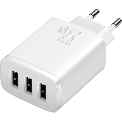 Kup Ładowarka sieciowa Baseus Compact 3xUSB-A 17W biały - BSU3406WHT - {ean13} - Sklep Home Screen