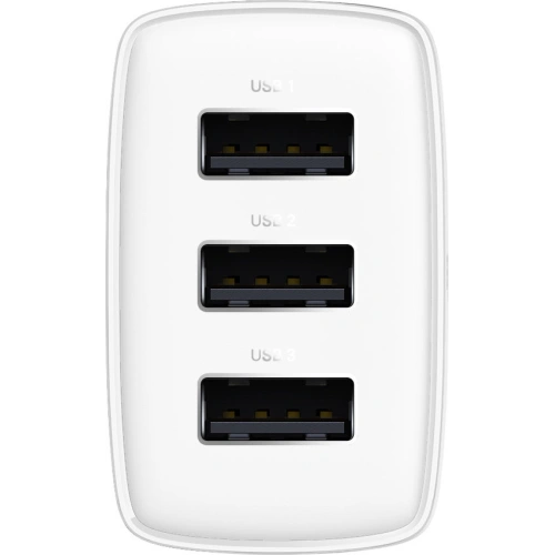 Kup Încărcătorul de rețea Baseus Compact 3xUSB-A 17W alb - BSU3406WHT - {ean13} - Sklep Home Screen
