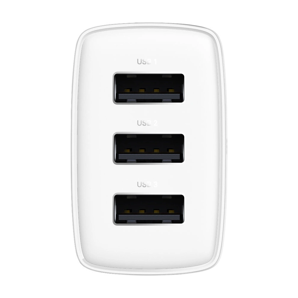 Ładowarka sieciowa Baseus Compact 3xUSB-A 17W biały