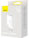 Kup Ładowarka sieciowa Baseus Compact 3xUSB-A 17W biały - BSU3406WHT - {ean13} - Sklep Home Screen