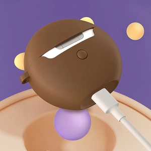 Baseus silicone case for Bowie E3 headphones brown