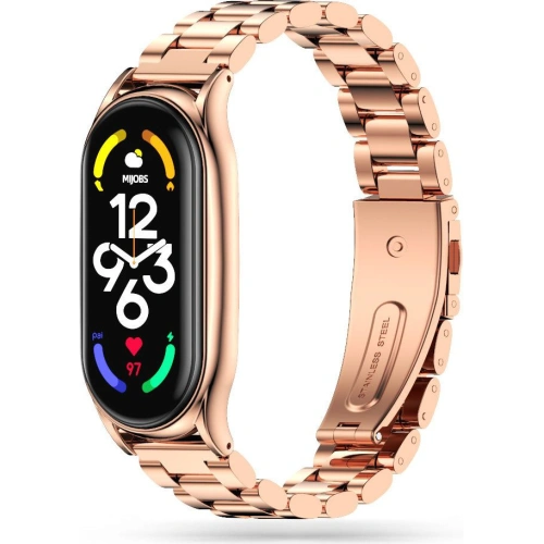 Kup Brățara Tech-Protect din oțel inoxidabil Xiaomi Mi Band 7 Rose Gold - THP1154RS - {ean13} - Sklep Home Screen