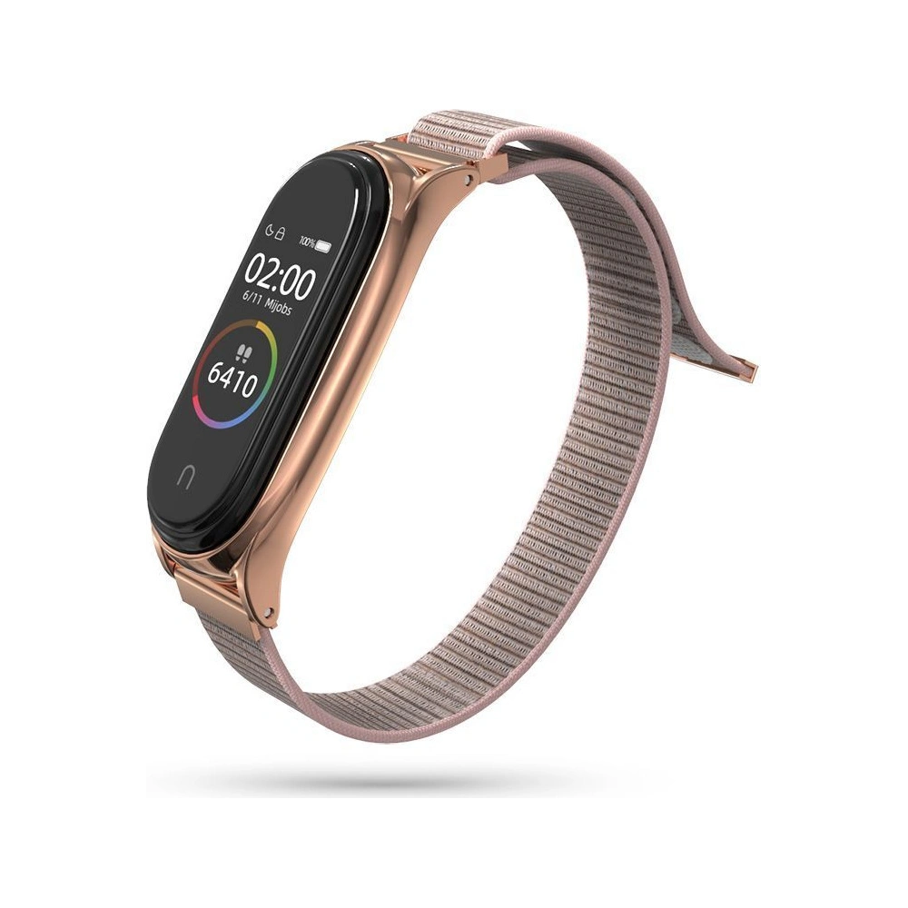 Pasek Tech-Protect Nylon Xiaomi Mi Band 7 Rose Gold