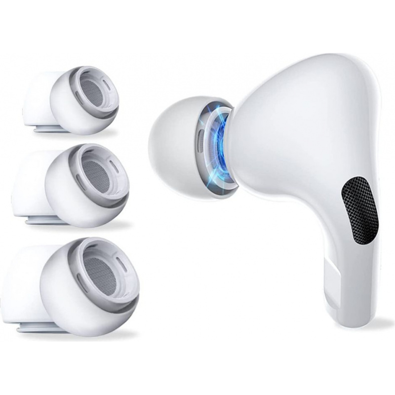 Gumki Tech-protect Ear Tips Apple AirPods Pro White [3 PACK]