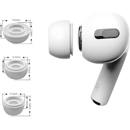 Buy Tech-Protect Ear Tips Apple AirPods Pro White [3 PACK] - THP1158WHT - {ean13} - Home Screen Store Europe