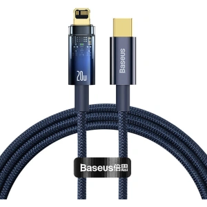 Kabel Baseus Explorer USB-C - Lightning 20W 1m (blau)