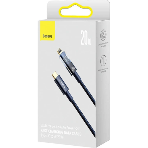 Kup Kabel Baseus Explorer USB-C - Lightning 20W 1m (albastru) - BSU3410BLU - {ean13} - Sklep Home Screen