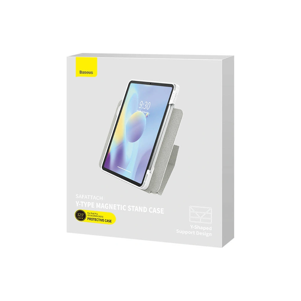 Etui magnetyczne Baseus Safattach Apple iPad Pro 12.9 2018/2020/2021 (3., 4. i 5. gen) (białe)