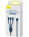 Kup Kabel Baseus Flash Series 3w1 USB-A - USB-C + micro USB + Lightning 100W 1.2m (niebieski) - BSU3414BLU - {ean13} - Sklep Home Screen