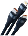 Kup Kabel Baseus Flash Series 3w1 USB-A - USB-C + micro USB + Lightning 100W 1.2m (niebieski) - BSU3414BLU - {ean13} - Sklep Home Screen