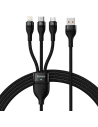 Kup Kabel Baseus Flash Series 3w1 USB-A - USB-C + micro USB + Lightning 100W 1.2m (černý) - BSU3415BLK - {ean13} - Sklep Home Screen