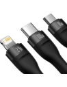Kup Kabel Baseus Flash Series 3w1 USB-A - USB-C + micro USB + Lightning 100W 1.2m (černý) - BSU3415BLK - {ean13} - Sklep Home Screen