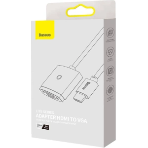 Adapter Baseus Lite Series HDMI - VGA z audio (czarny)