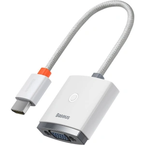 Adapter Baseus Lite Series HDMI - VGA z audio (biały)