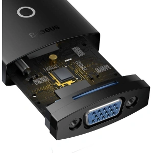 Adapter Baseus Lite Series HDMI - VGA bez audio (czarny)