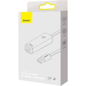 Kup Adapter sieciowy Baseus Lite Series USB-C - RJ45 (biały) - BSU3420WHT - {ean13} - Sklep Home Screen