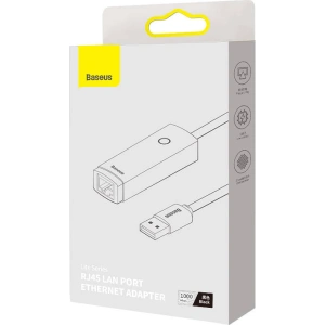 Kup Adapter sieciowy Baseus Lite Series USB - RJ45 (czarny) - BSU3422BLK - {ean13} - Sklep Home Screen