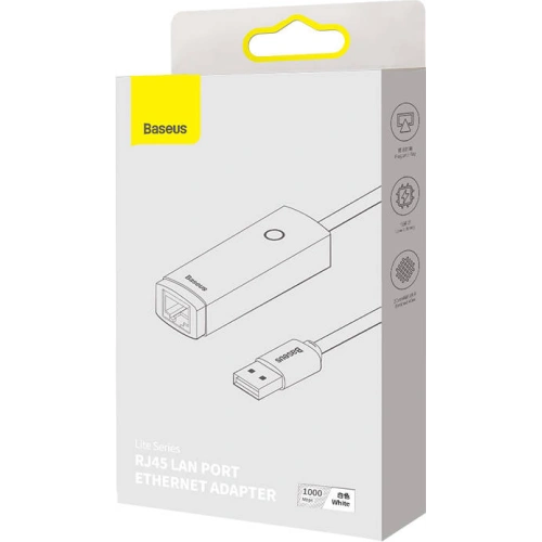 Kup Netzwerkadapter Baseus Lite Series USB - RJ45 (weiß) - BSU3423WHT - {ean13} - Sklep Home Screen