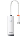 Netzwerkadapter Baseus Lite Series USB-C - RJ45 100Mbps (weiß)