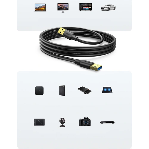 Kup Kabel UGREEN US128 USB 3.2 Gen 1 3m černý - UGR1324BLK - {ean13} - Sklep Home Screen
