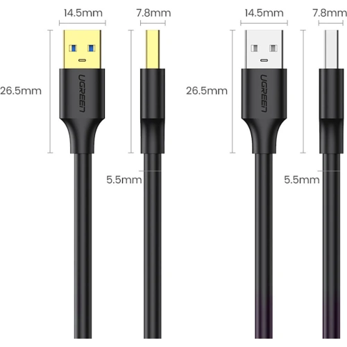 Kup Kabel UGREEN US128 USB 3.2 Gen 1 3m černý - UGR1324BLK - {ean13} - Sklep Home Screen