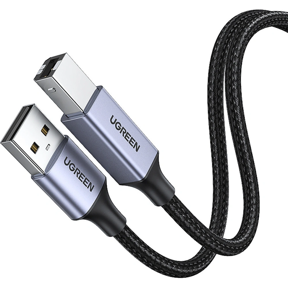 Kabel UGREEN US369 USB-B do drukarki (męski) - USB 2.0 (męski) 480Mbps 5m czarny