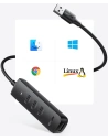 Kup Hub UGREEN CM416 4-in-1 USB - 4xUSB-A 3.0 PD DC 12V 0,25m schwarz - UGR1327BLK - {ean13} - Sklep Home Screen