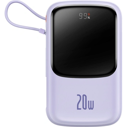 Kup Powerbank Baseus Qpow 10000mAh 20W Quick Charge SCP AFC FCP violett + Lightning-Kabel - BSU3427PRP - {ean13} - Sklep Home Screen